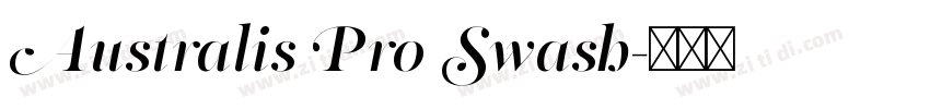 Australis Pro Swash字体转换